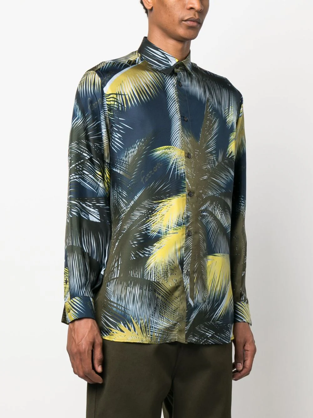 Graphic-Print Silk Shirt - Image 3
