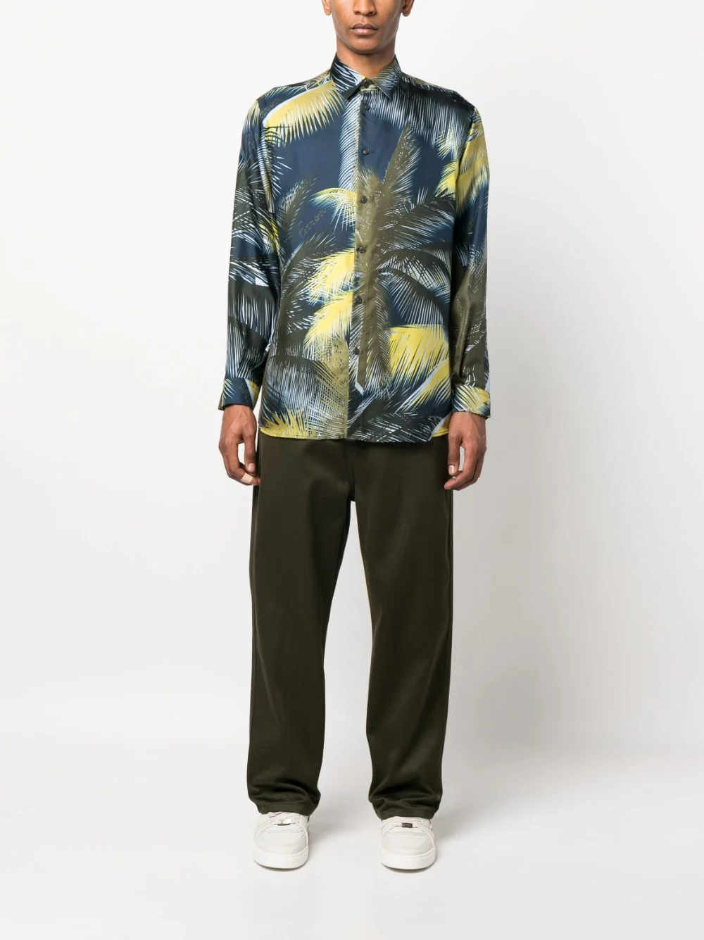 Graphic-Print Silk Shirt - Image 4
