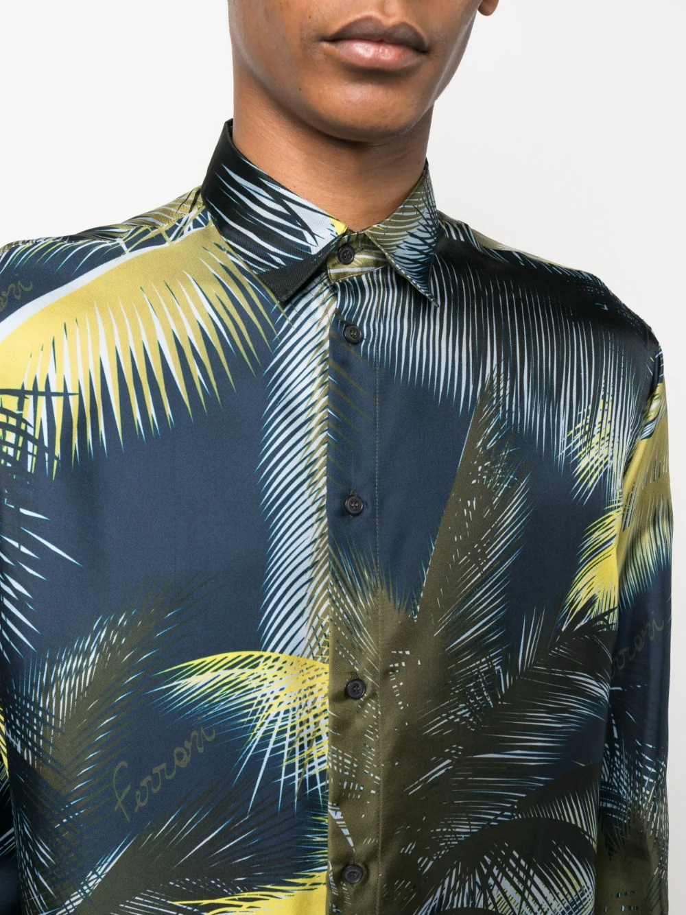 Graphic-Print Silk Shirt - Image 5