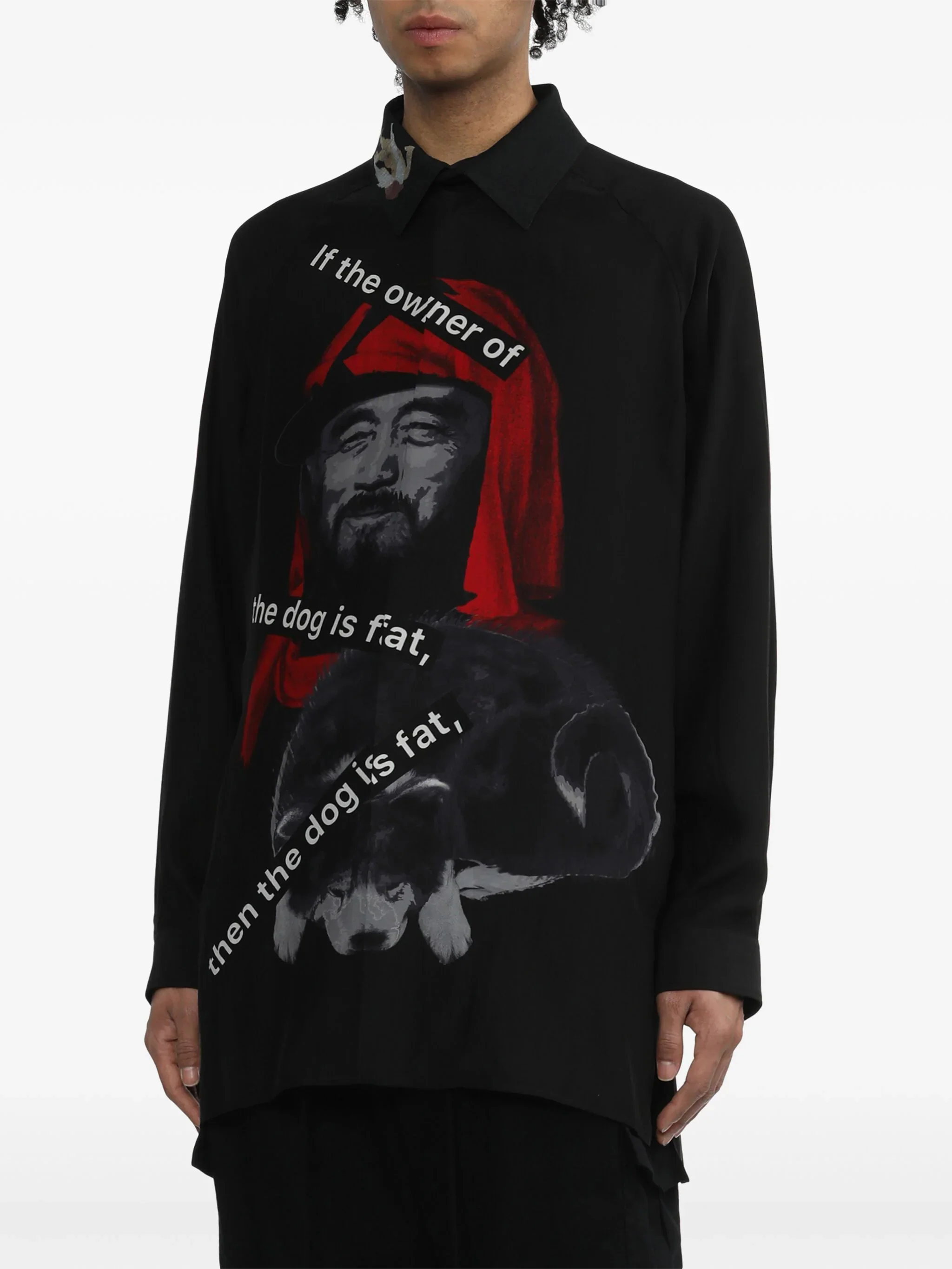Graphic-Print Silk Shirt - Image 3