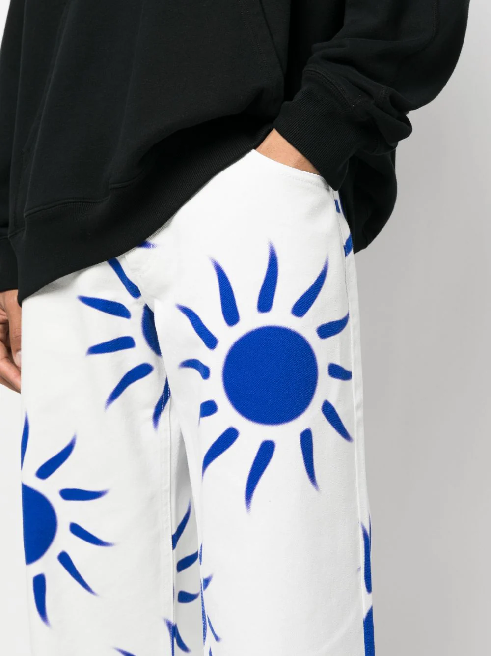 Graphic-Print Straight-Leg Jeans - Image 4