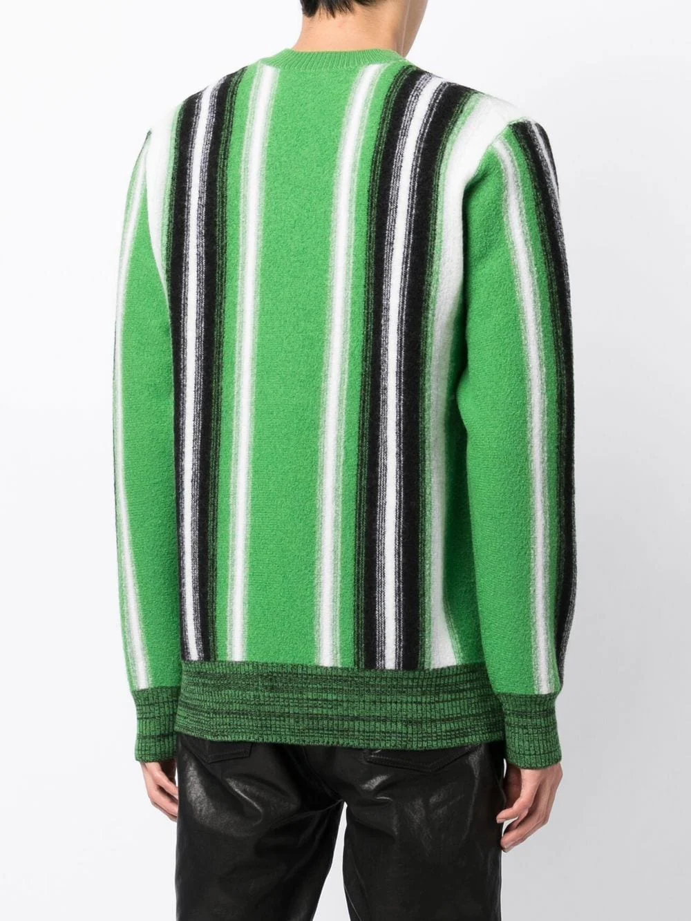 Graphic-Print V-Neck Jumper - Image 4