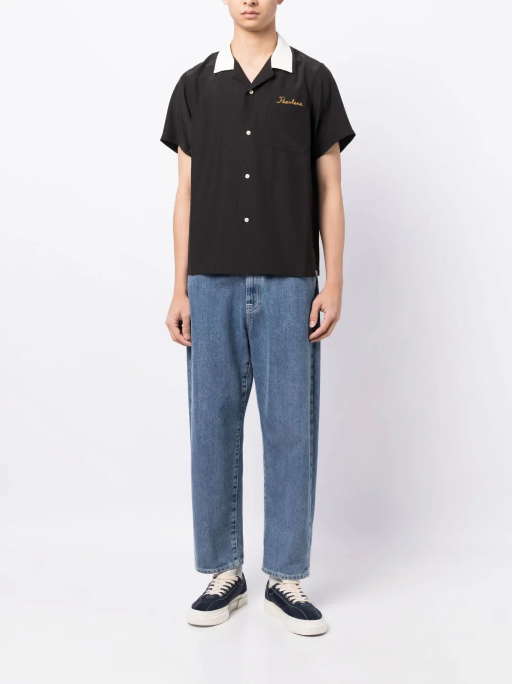 Hacking Short-Sleeve Silk Shirt - Image 2