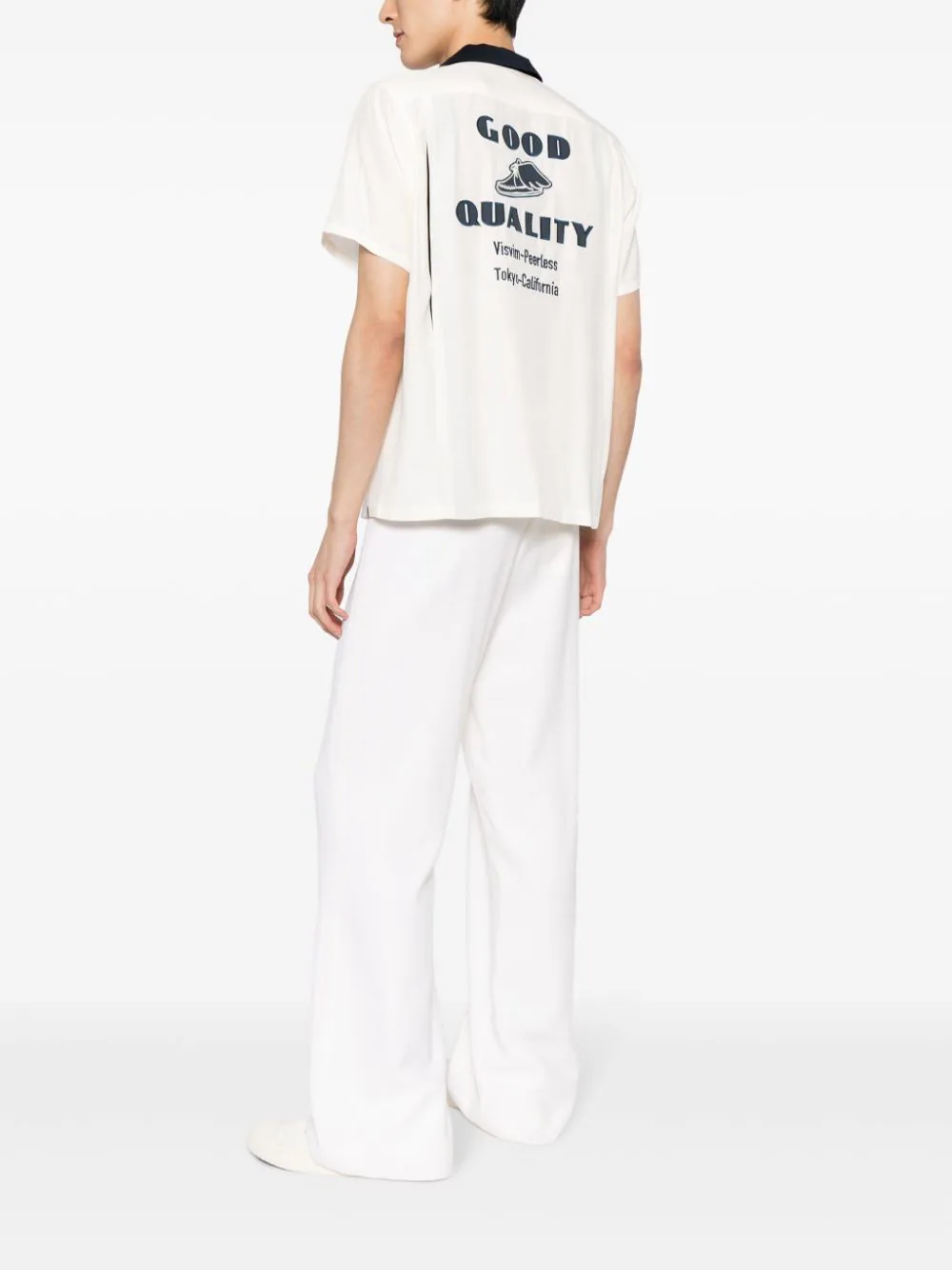 Hacking Short-Sleeve Silk Shirt - Image 2