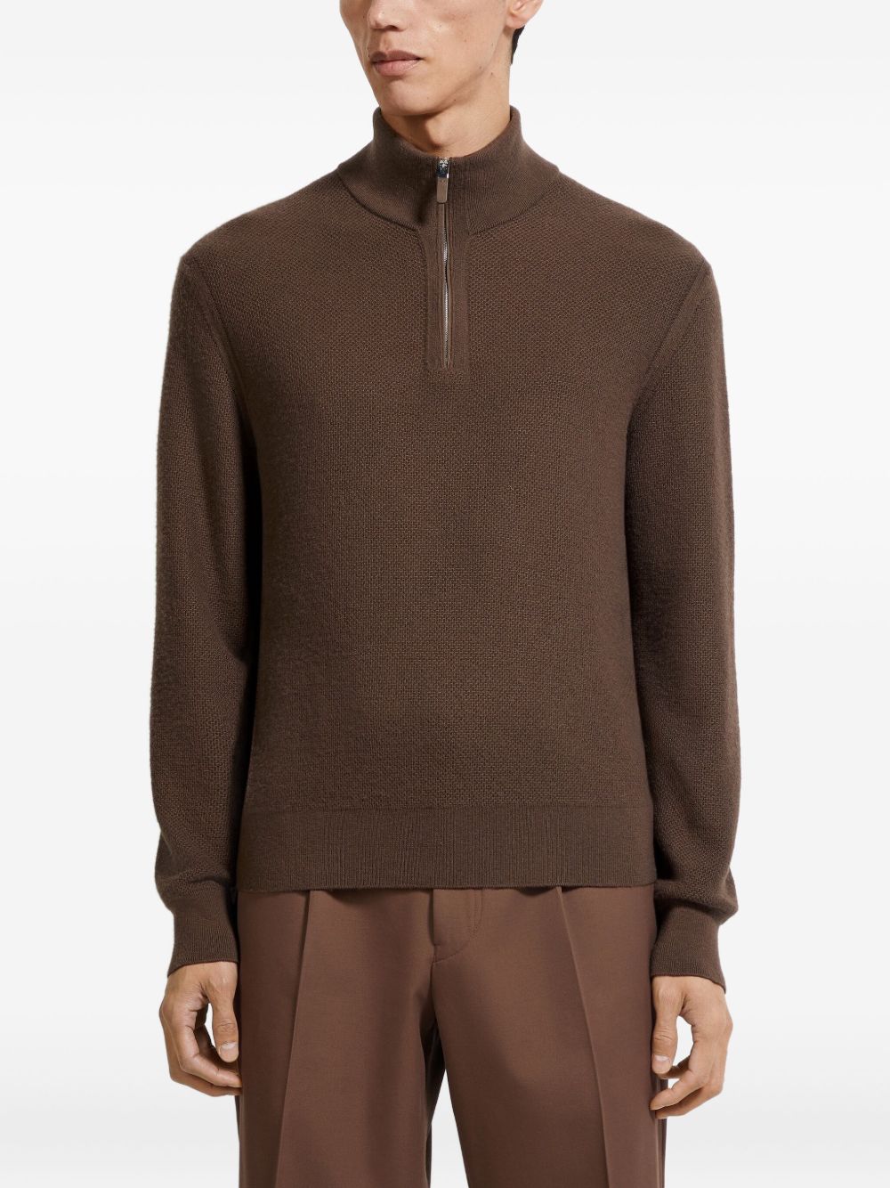 Half-Zip Cashmere Sweater - Image 5
