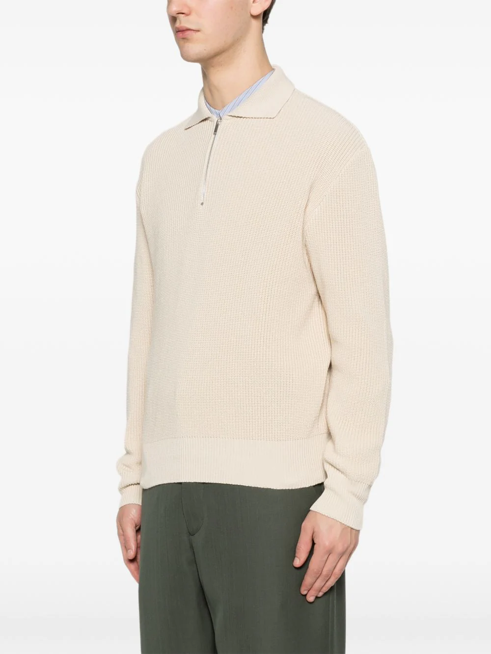 Half-Zip Polo Sweater - Image 4