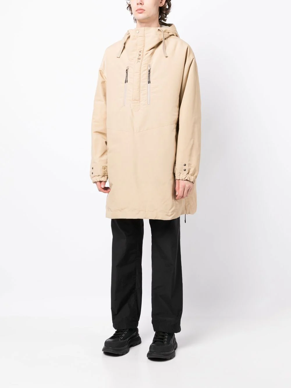 Half Zip-Up Padded Coat - Image 2