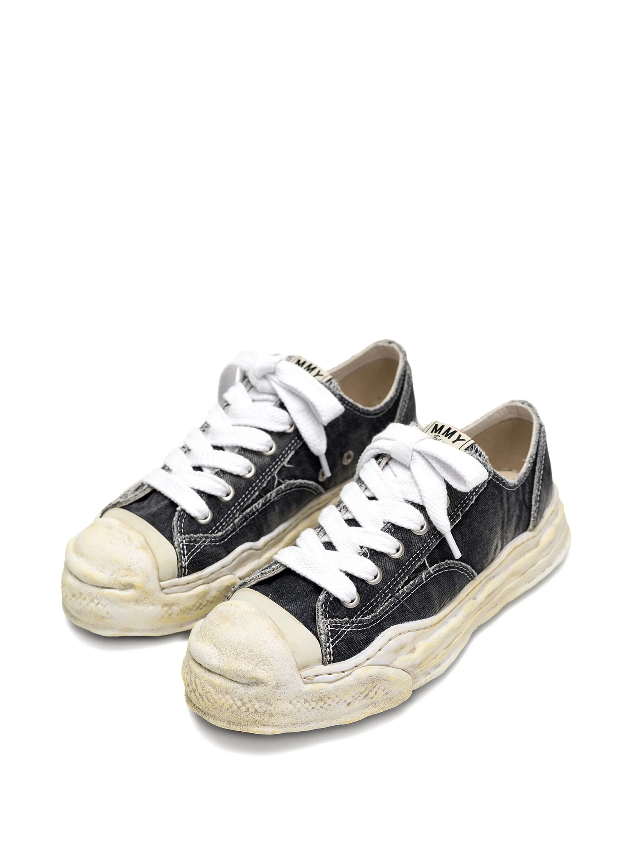 Hank Bleach-Denim Low-Top Sneakers - Image 2