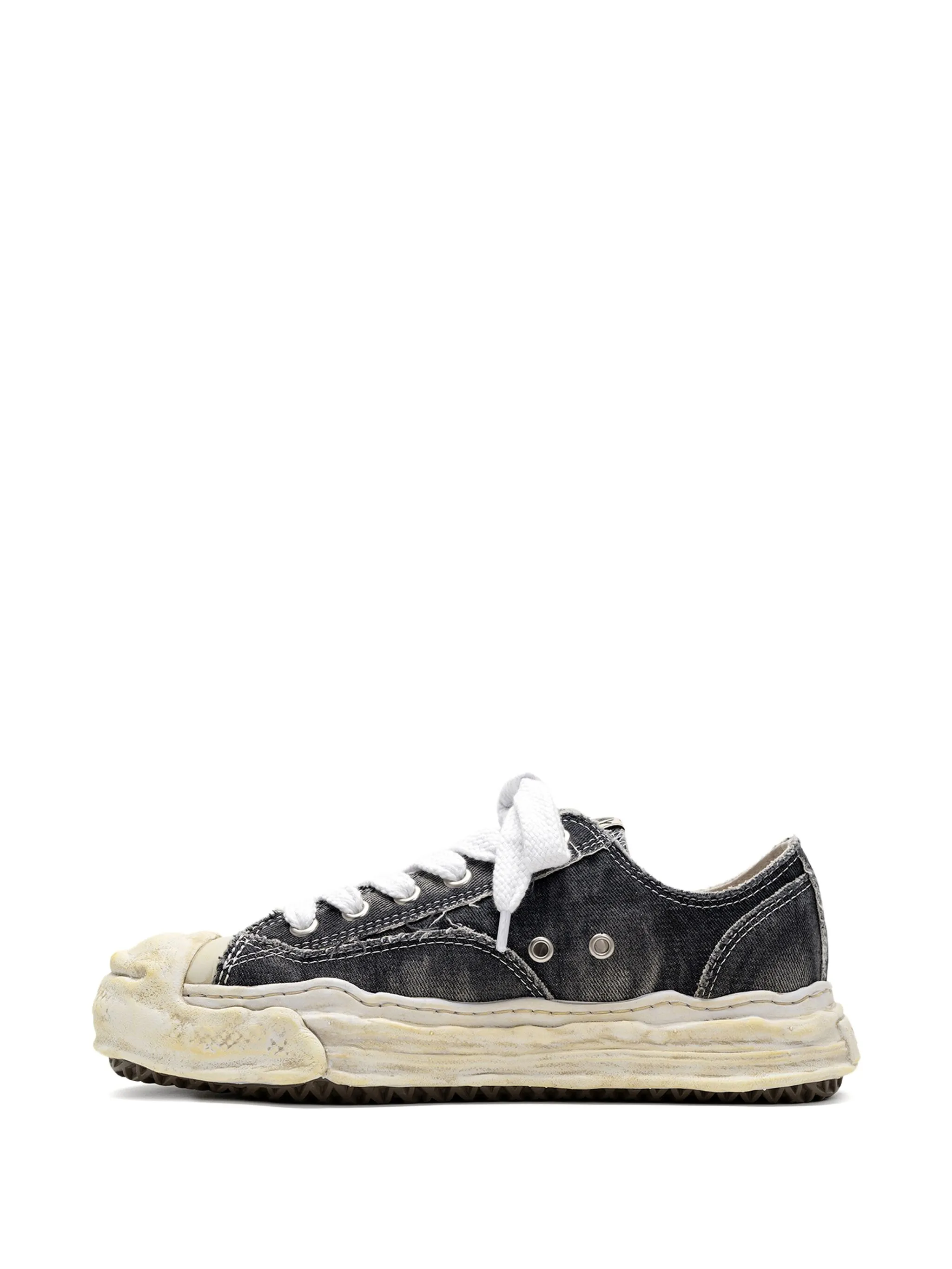 Hank Bleach-Denim Low-Top Sneakers - Image 3