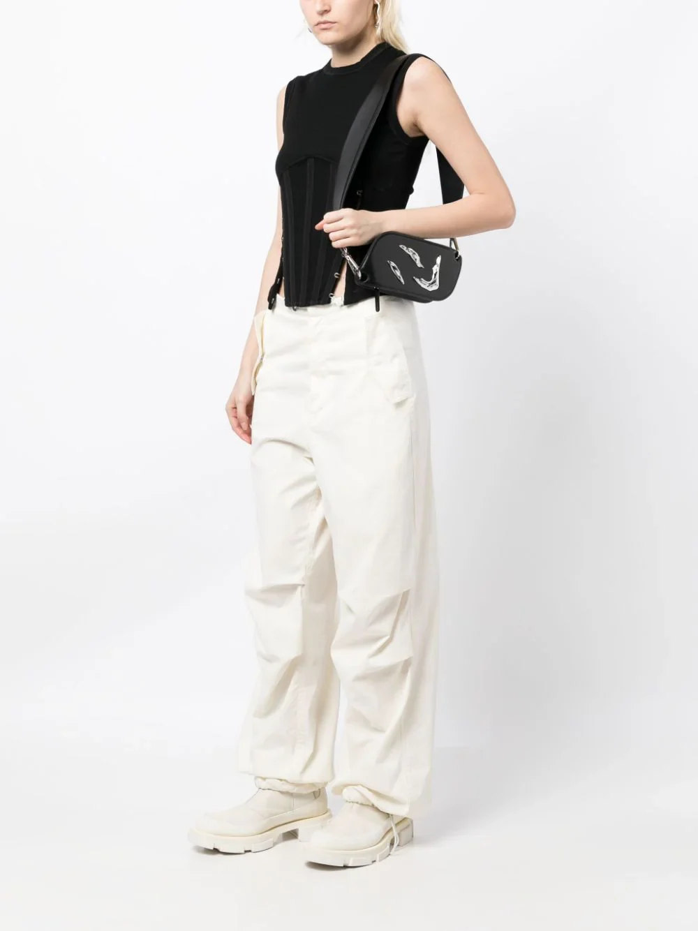 Hardware-Detail Shoulder Bag - Image 5
