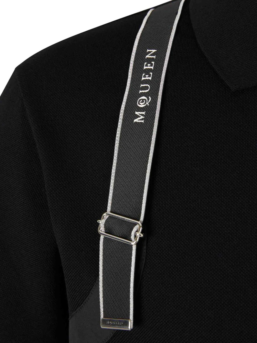 Harness-Detail Panelled Polo Shirt - Image 3