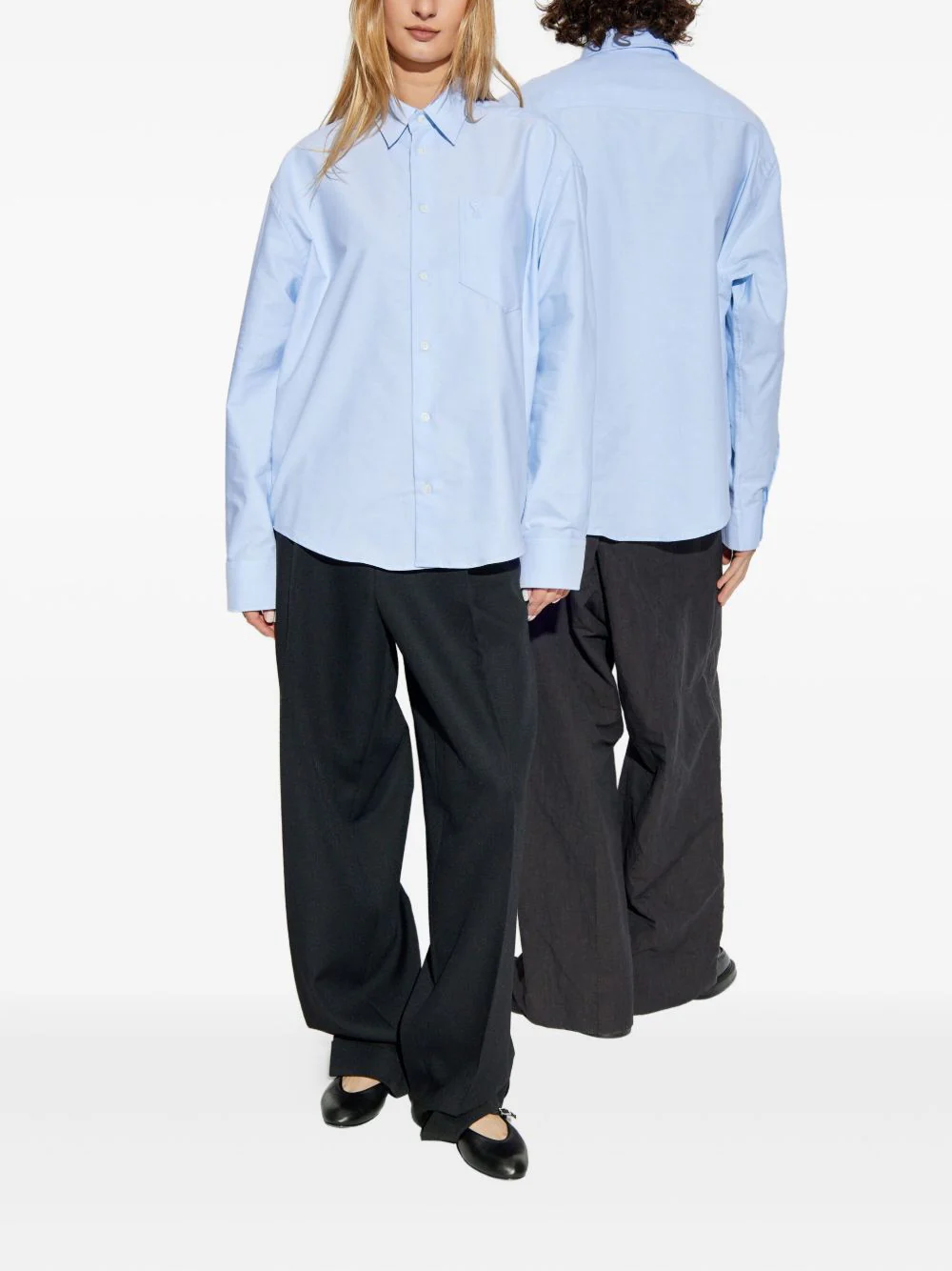 Heart-Embroidered Long-Sleeve Shirt - Image 4