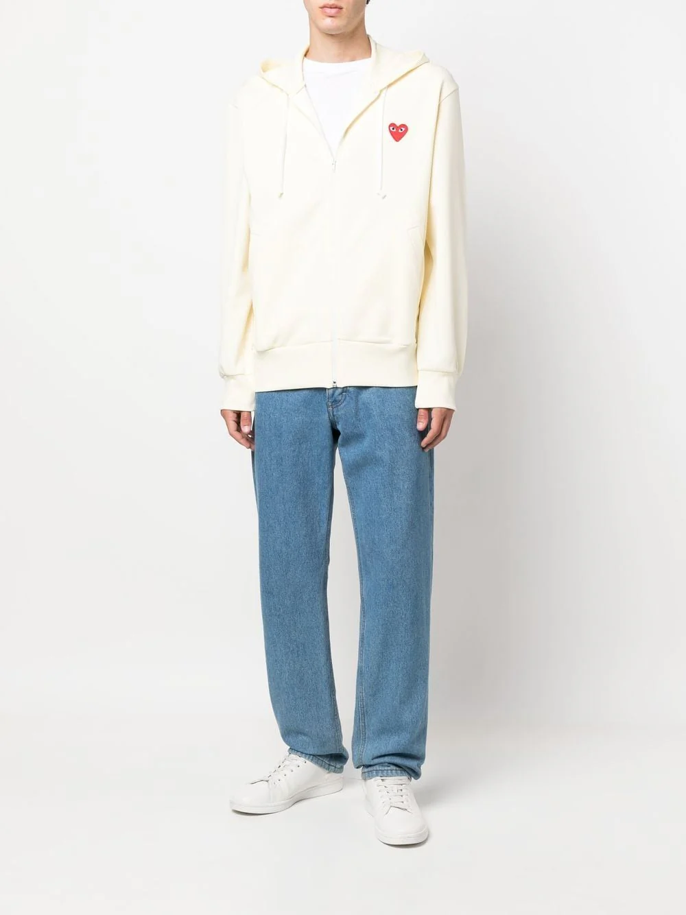 Heart-Patch Zip-Up Hoodie - Image 5