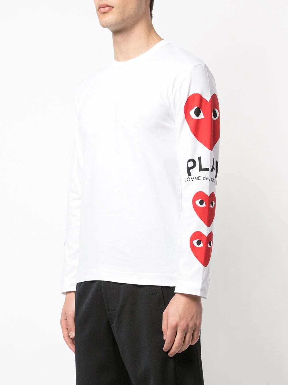 Heart Printed Sleeves T-Shirt - Image 3