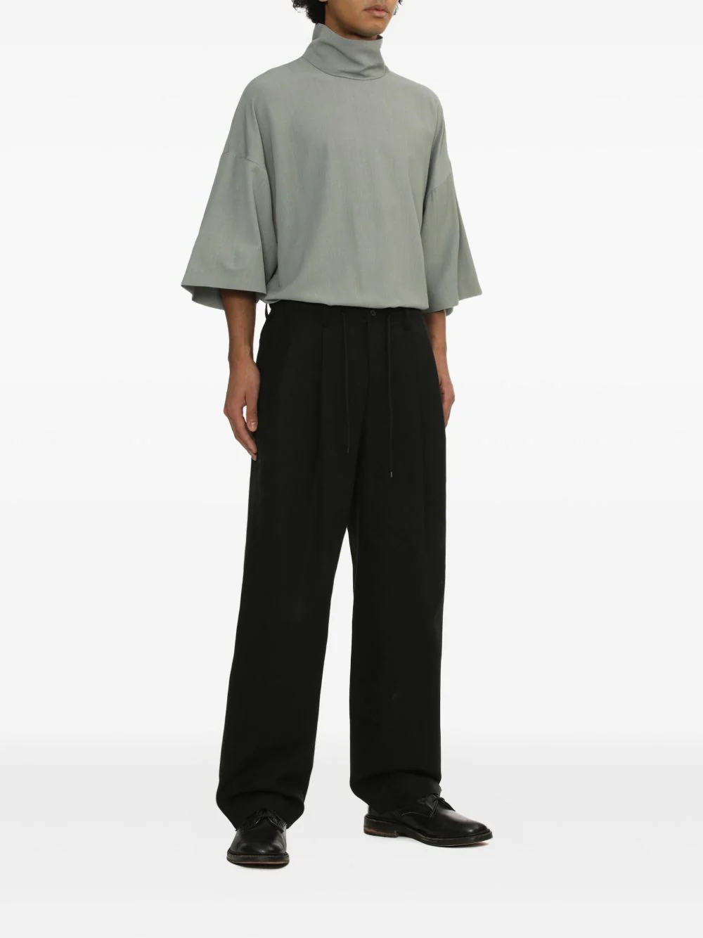 High-Neck Short-Sleeve T-Shirt - Image 3