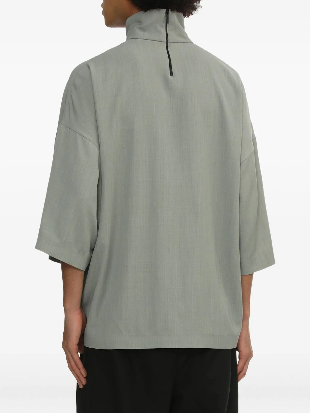 High-Neck Short-Sleeve T-Shirt - Image 4