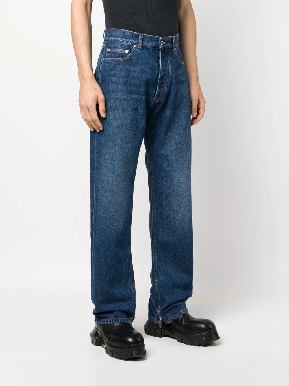 High-Waist Straight-Leg Jeans - Image 4