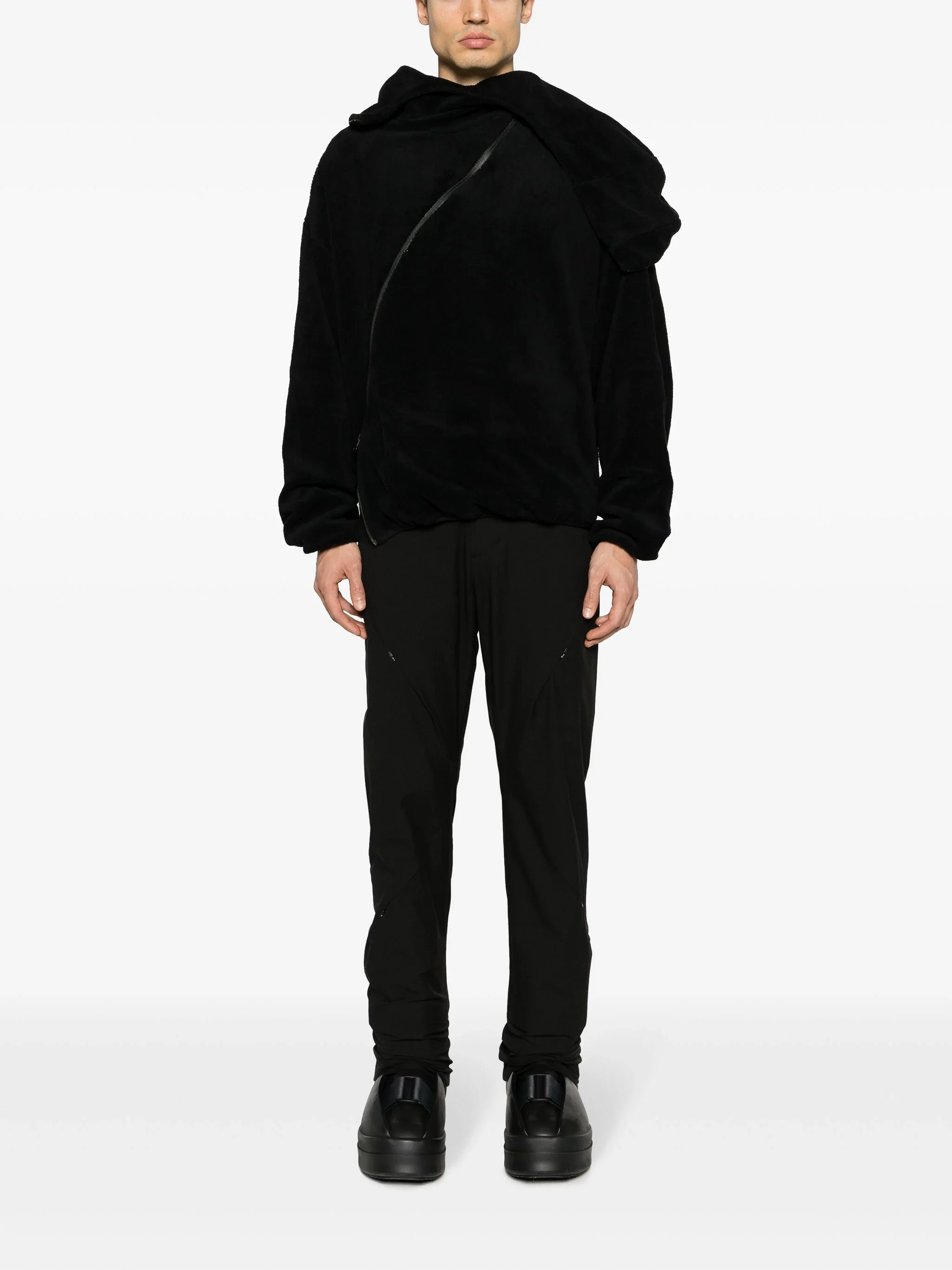 High-Waist Tapered-Leg Trousers - Image 2