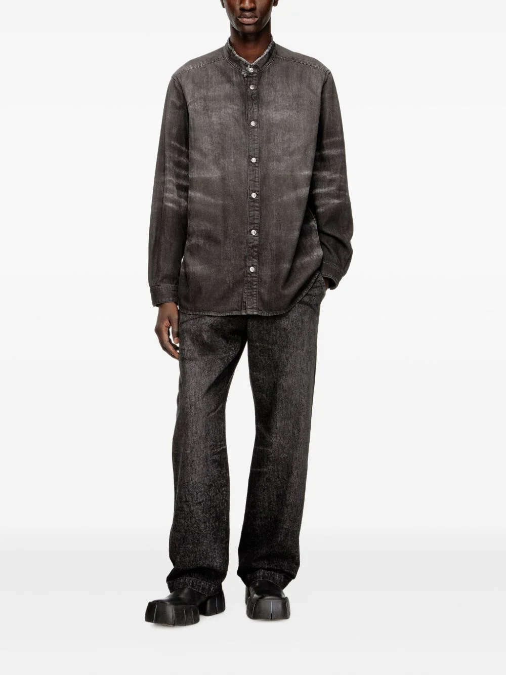 Honeycomb Denim Shirt - Image 4