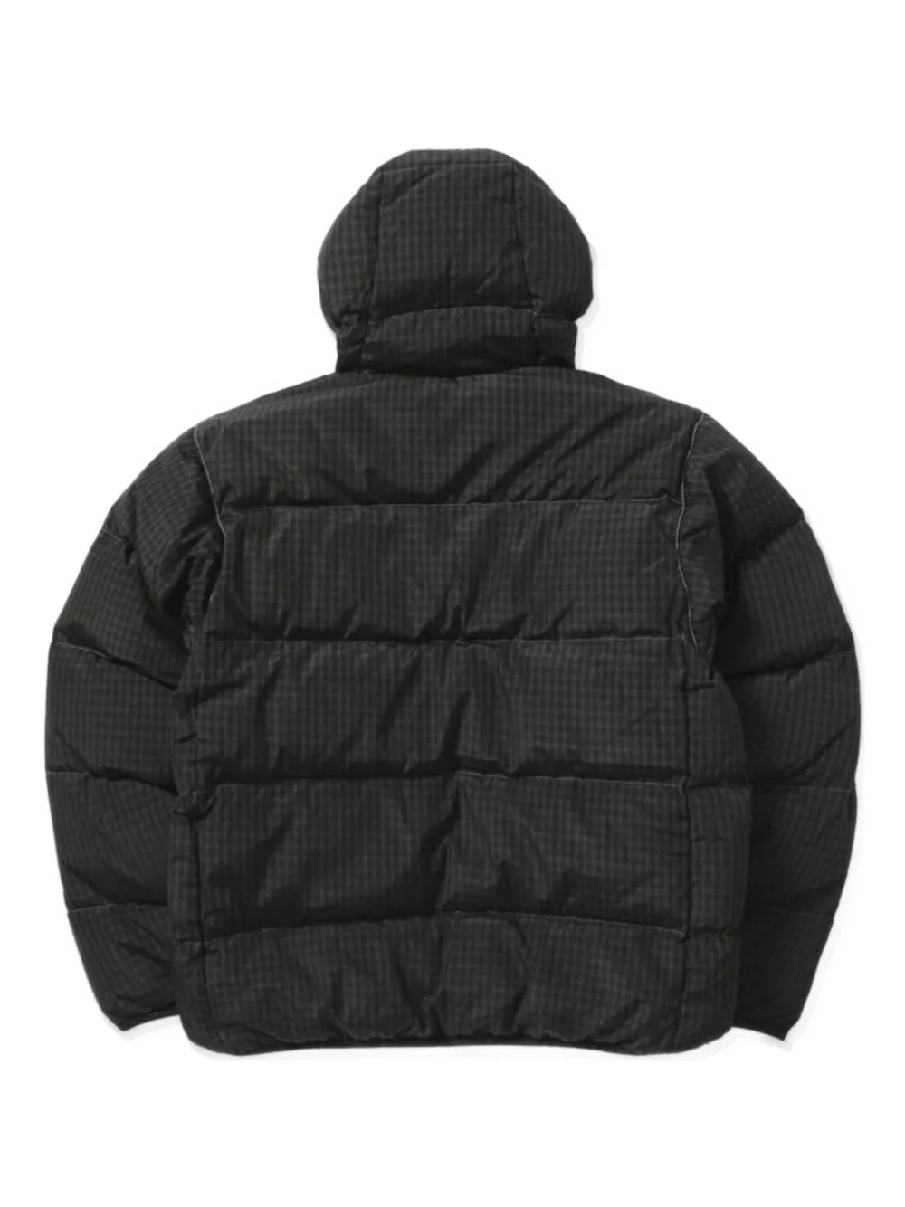 Hooded Checked Jacket - Image 4