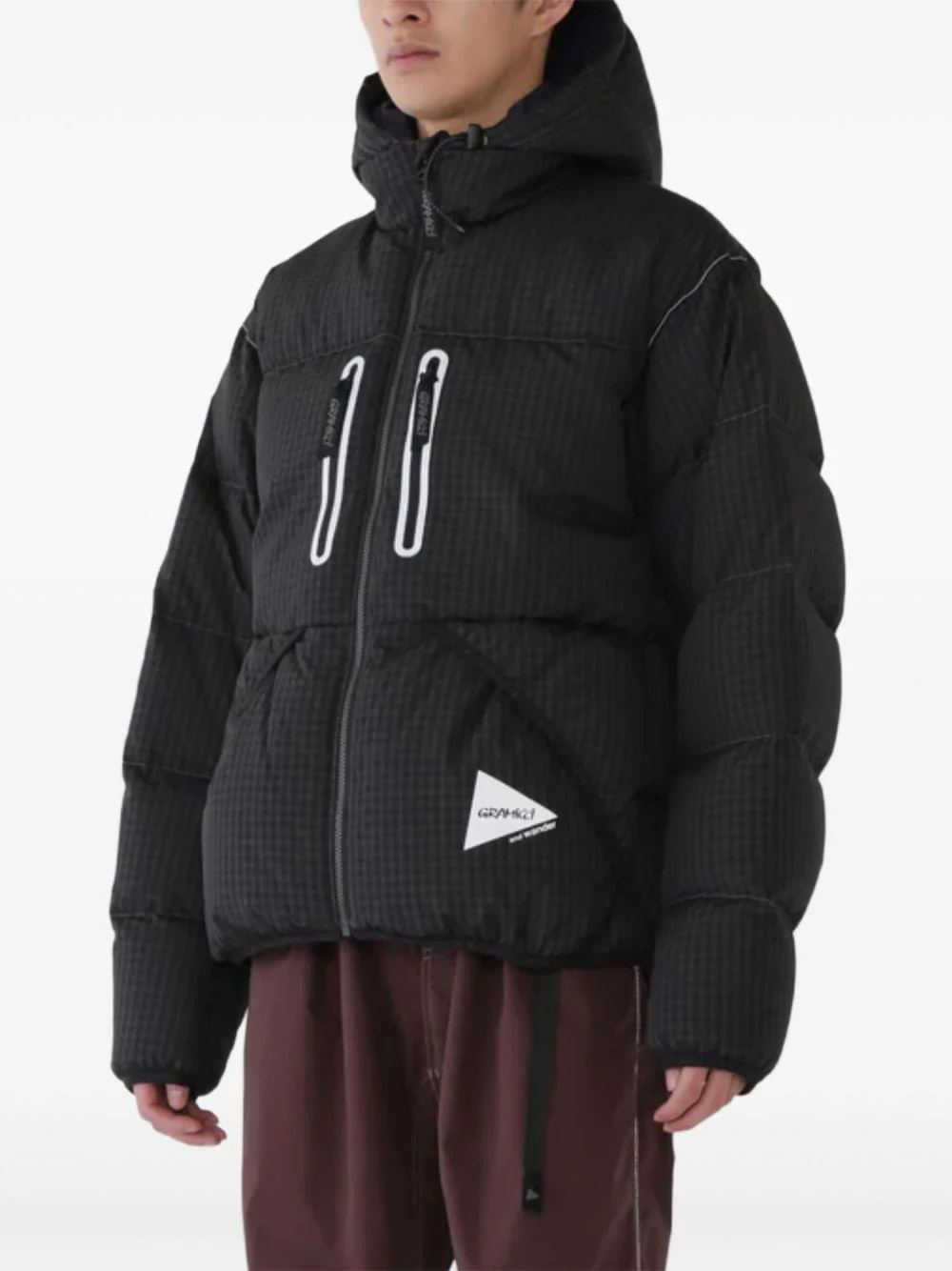 Hooded Checked Jacket - Image 5