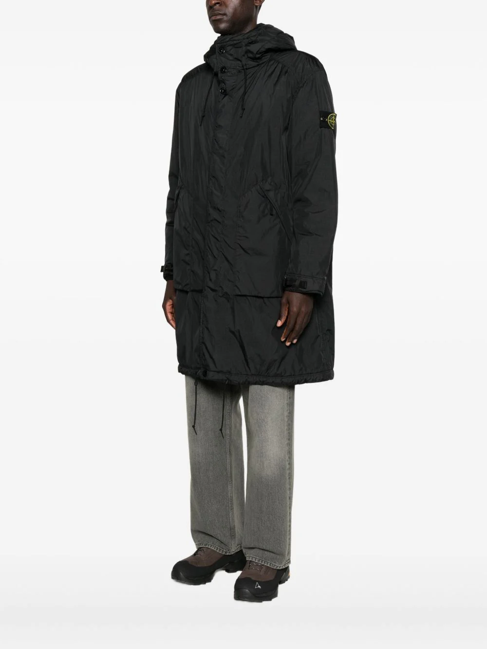 Hooded Drawstring Coat - Image 5