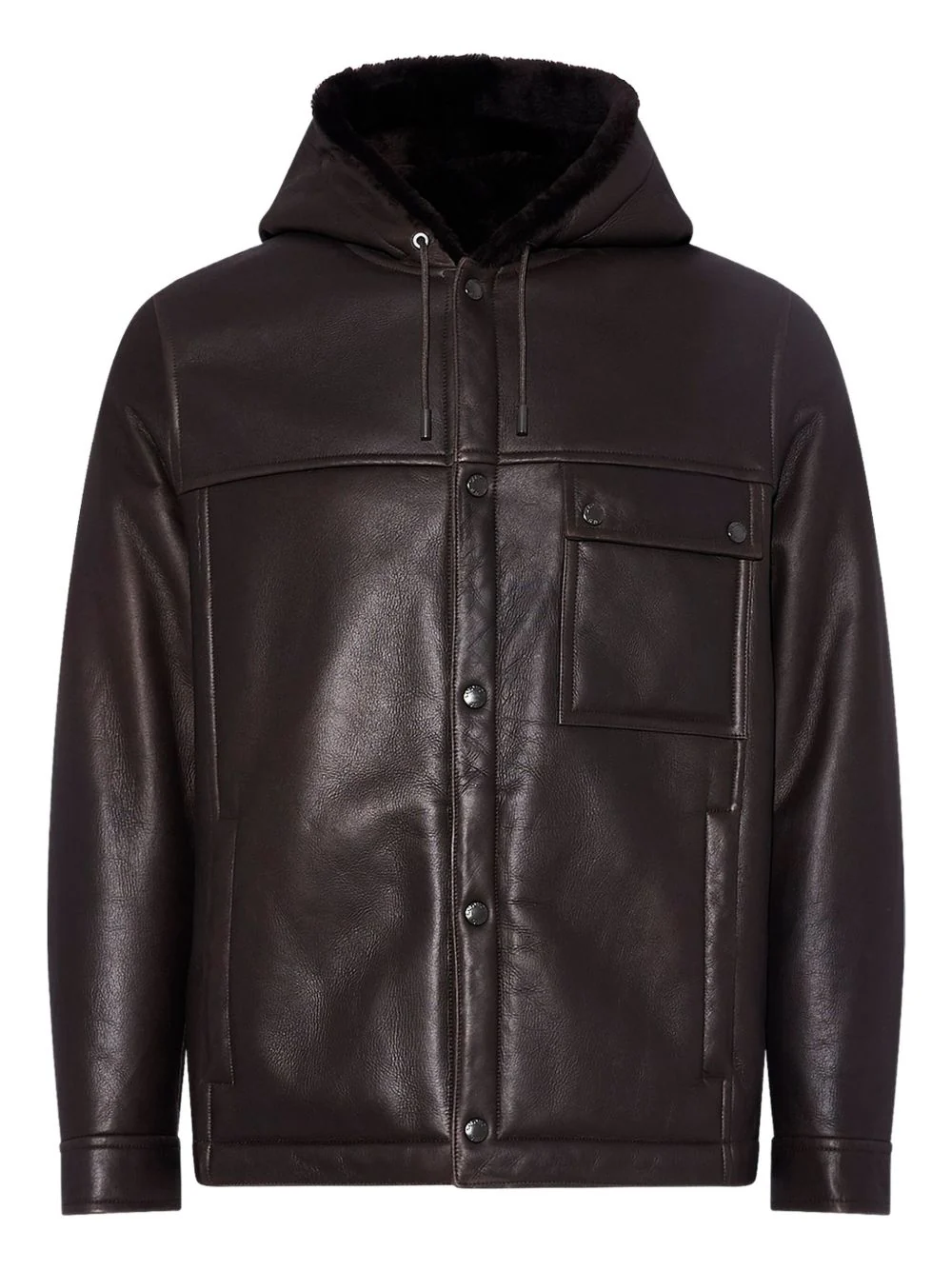 Hooded Shearling Jacket