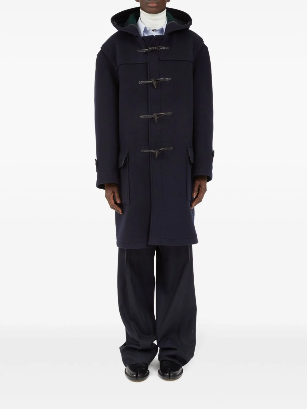 Hooded Wool Coat - Image 2