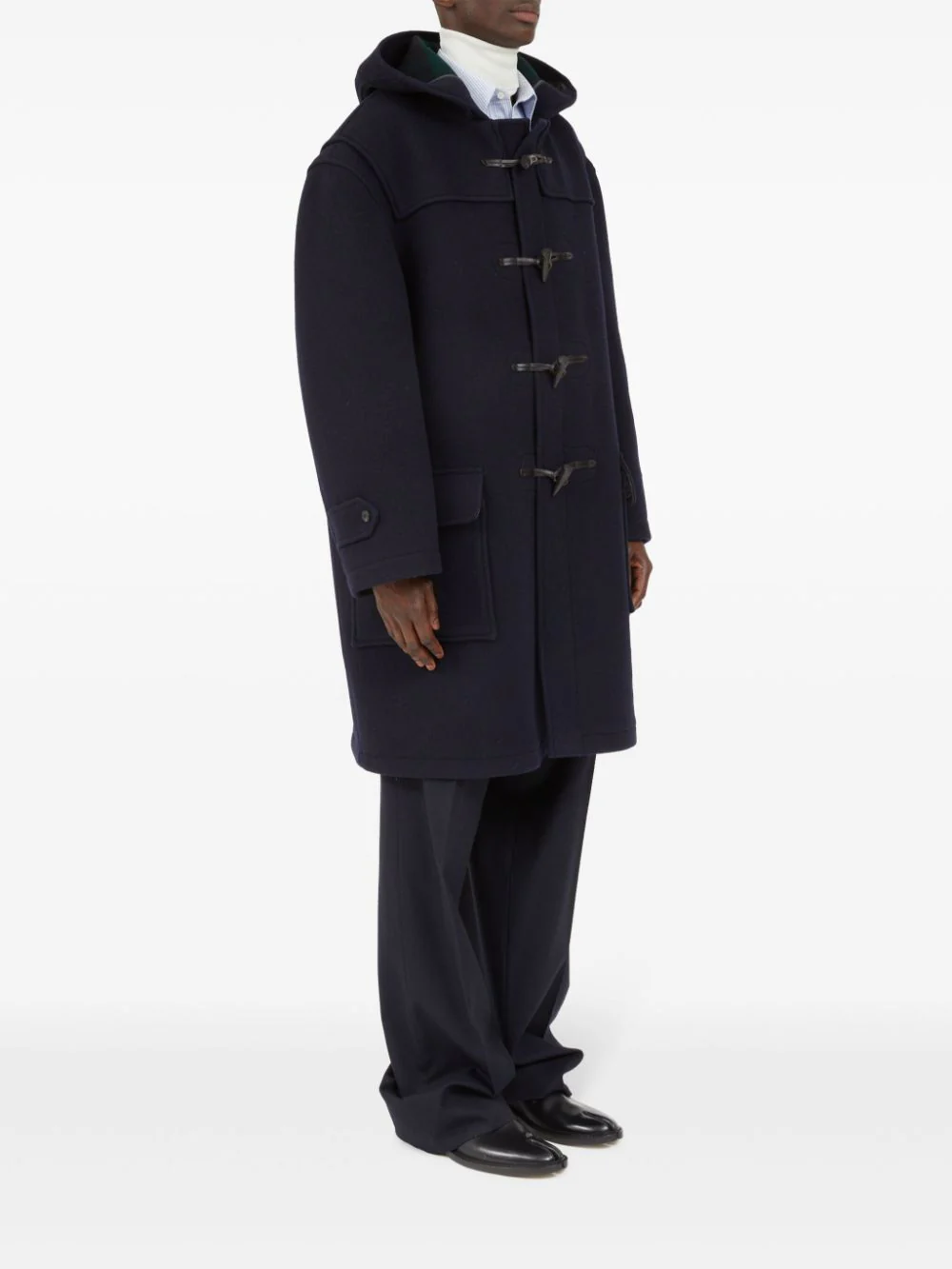 Hooded Wool Coat - Image 3