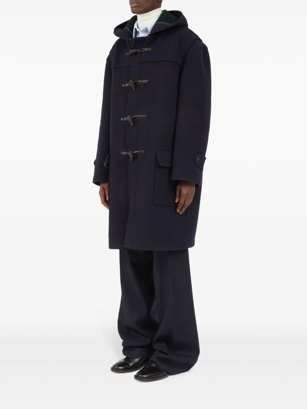 Hooded Wool Coat - Image 6