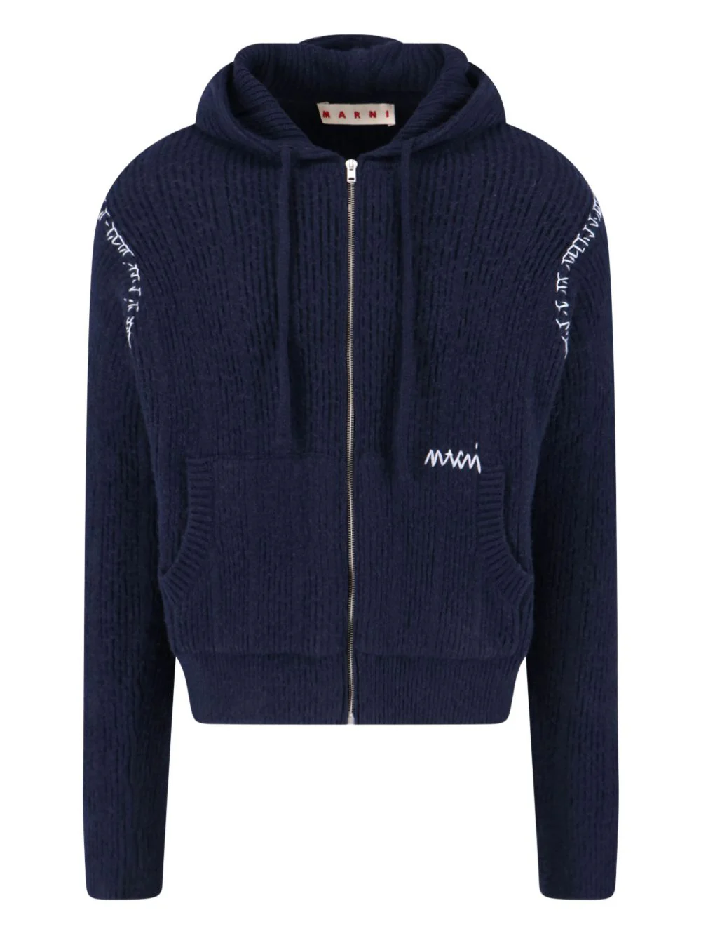 Hooded Zip-Up Cardigan