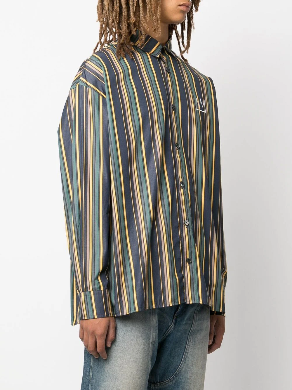 Illustion Nows The Time Striped Shirt - Image 5