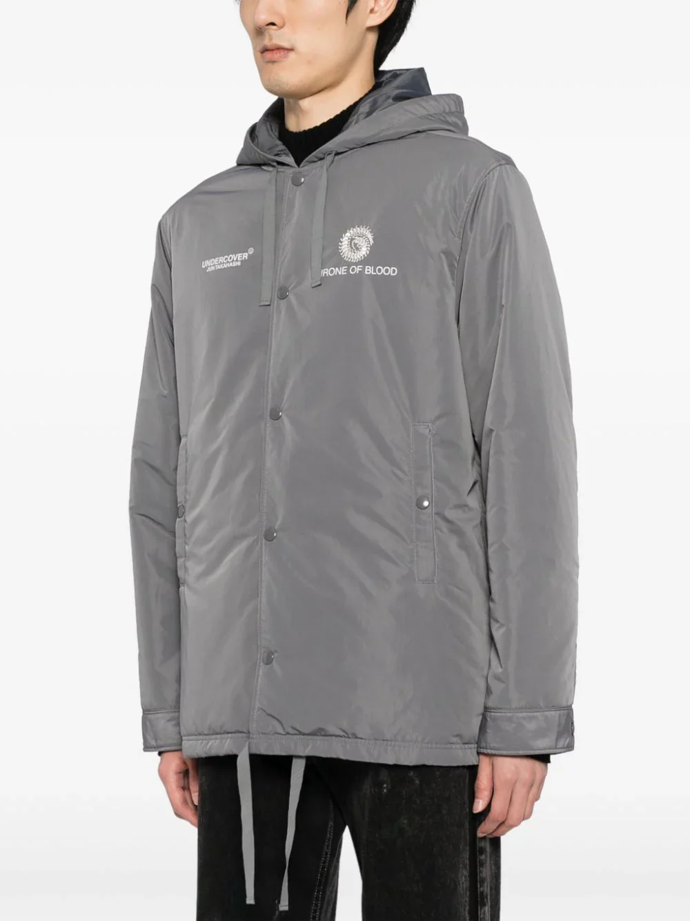 Illustration-Print Hooded Jacket - Image 3