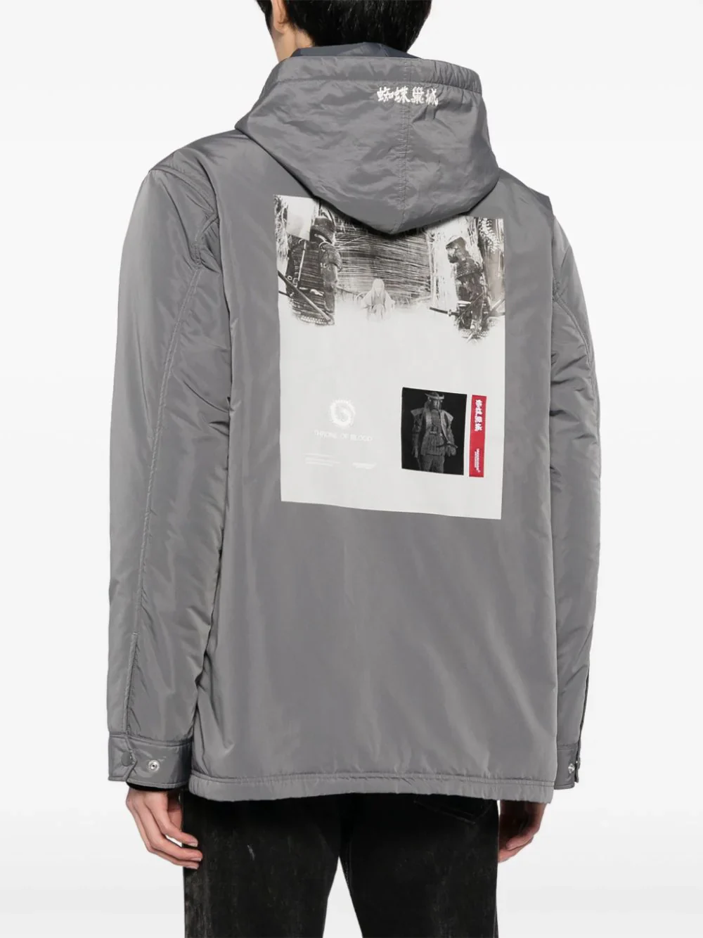 Illustration-Print Hooded Jacket - Image 4