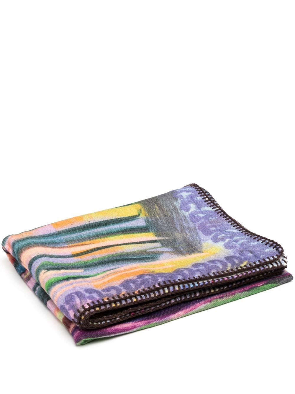 Illustration-Print Wool Blanket - Image 2