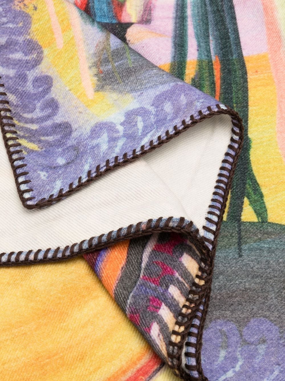 Illustration-Print Wool Blanket - Image 3