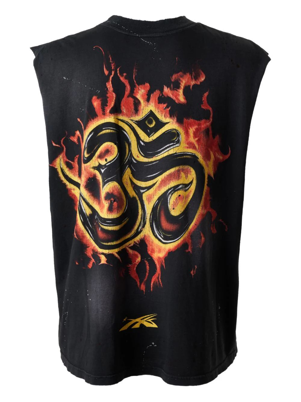 Inner Peace Skeleton Distressed Graphic Vest - Image 3