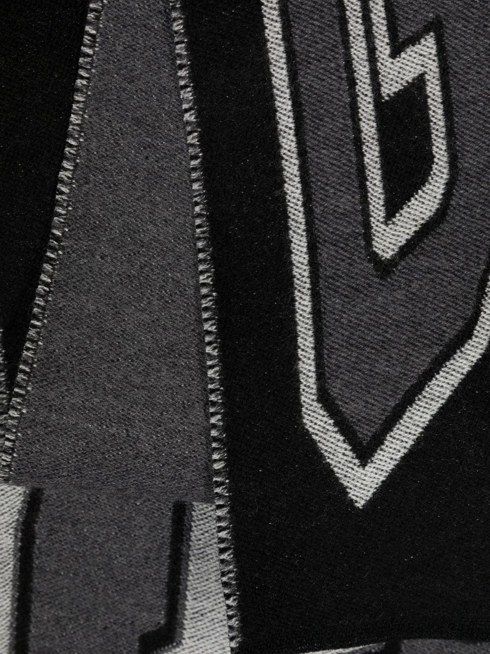Intarsia-Knit Logo Scarf - Image 3
