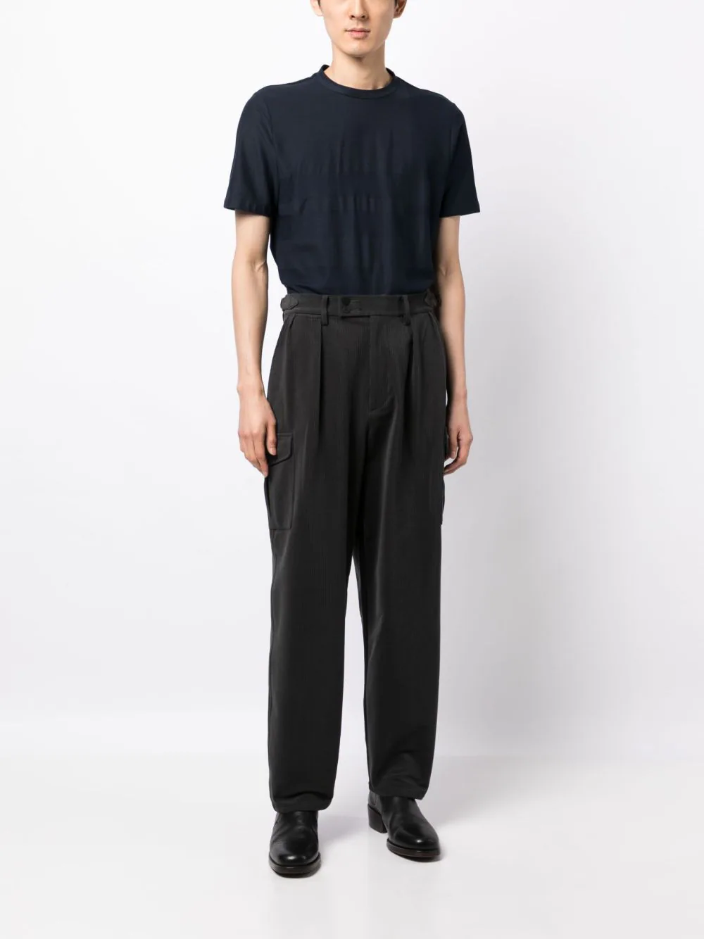 Jacquard Crew-Neck T-Shirt - Image 2
