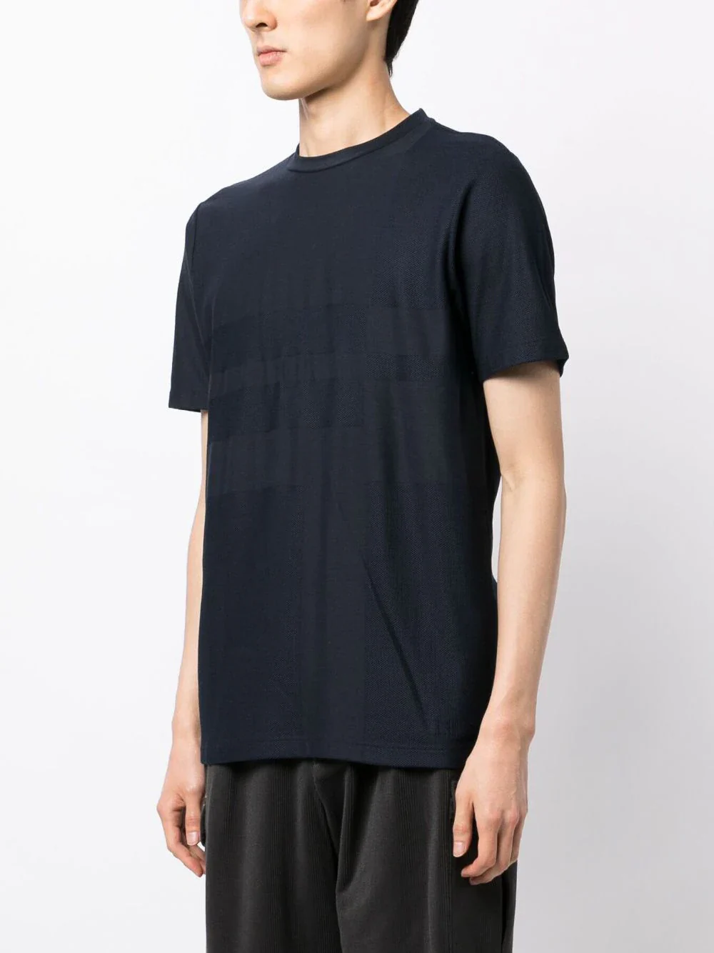 Jacquard Crew-Neck T-Shirt - Image 3