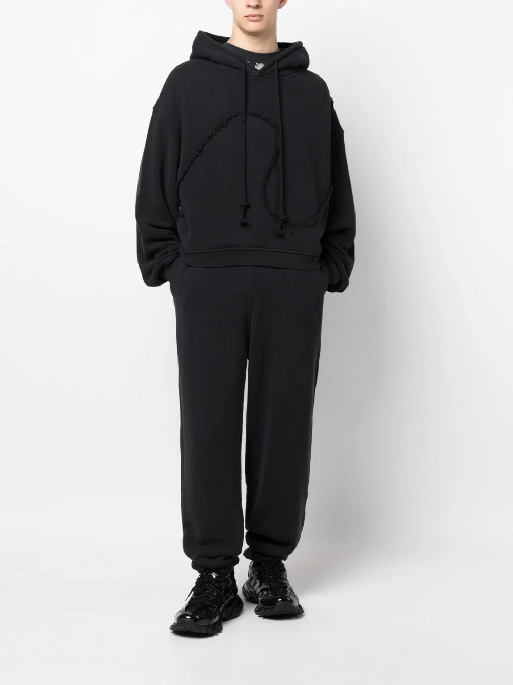 Jersey-Fleece Cotton Track Pants - Image 4