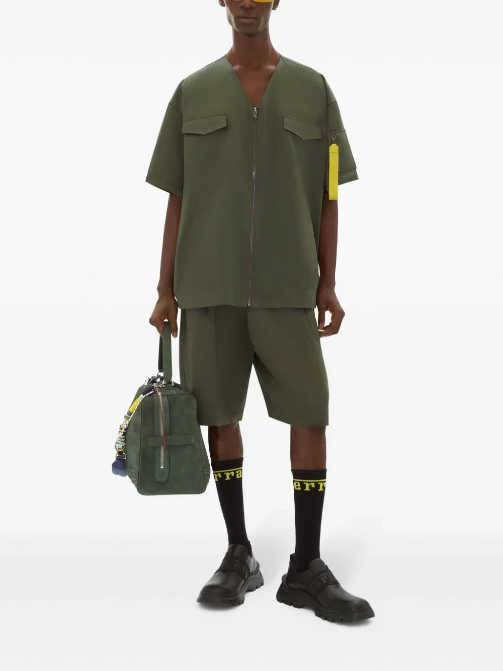 Keyring-Attachment Zip-Fastening Shirt - Image 2