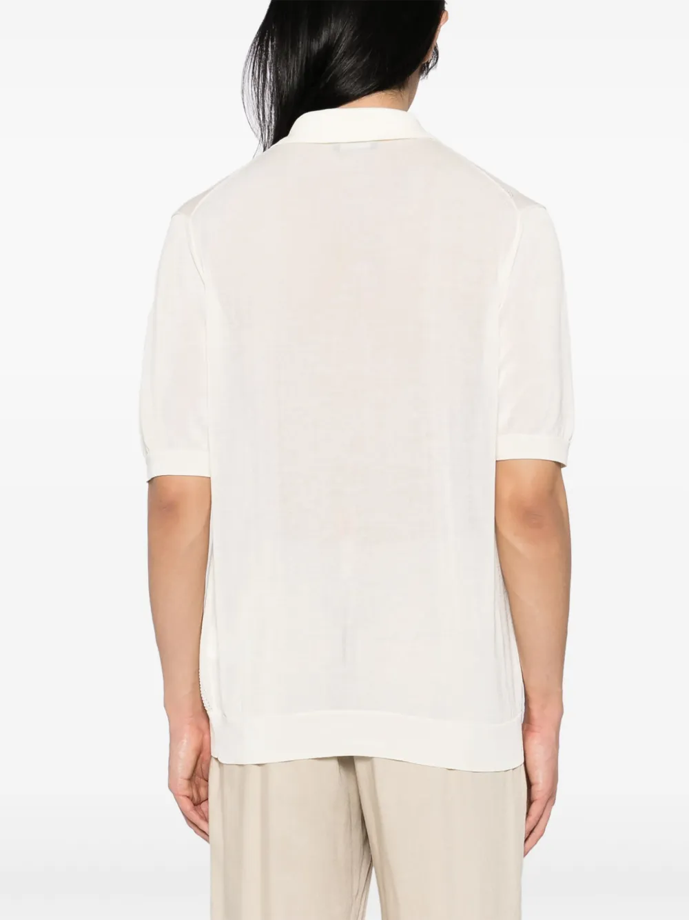 Knitted Polo Shirt - Image 3