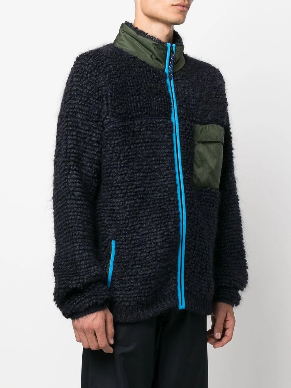 Knitted Zip-Up Cardigan - Image 3