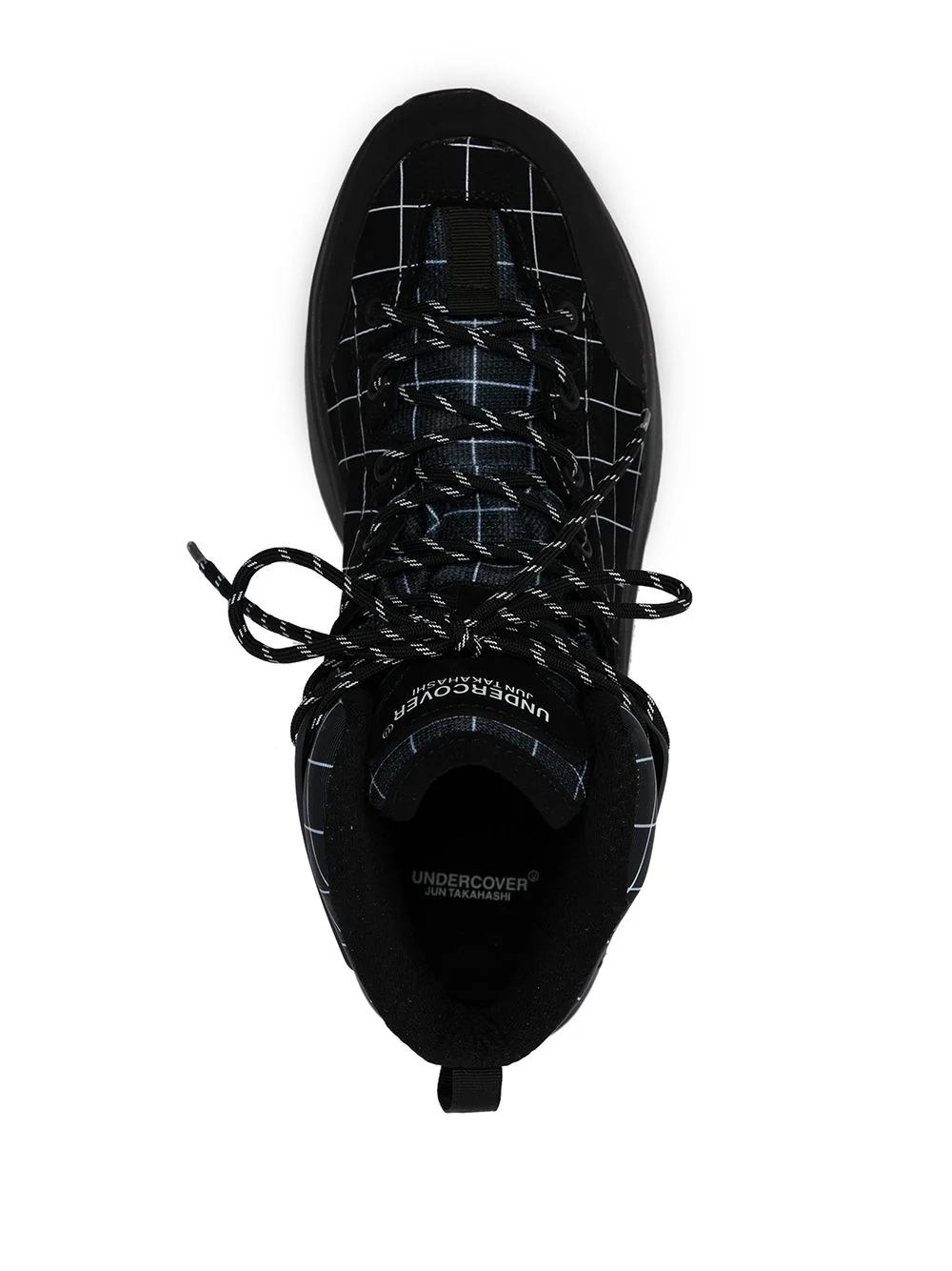 Lace-Up Checked Ankle Boots - Image 4