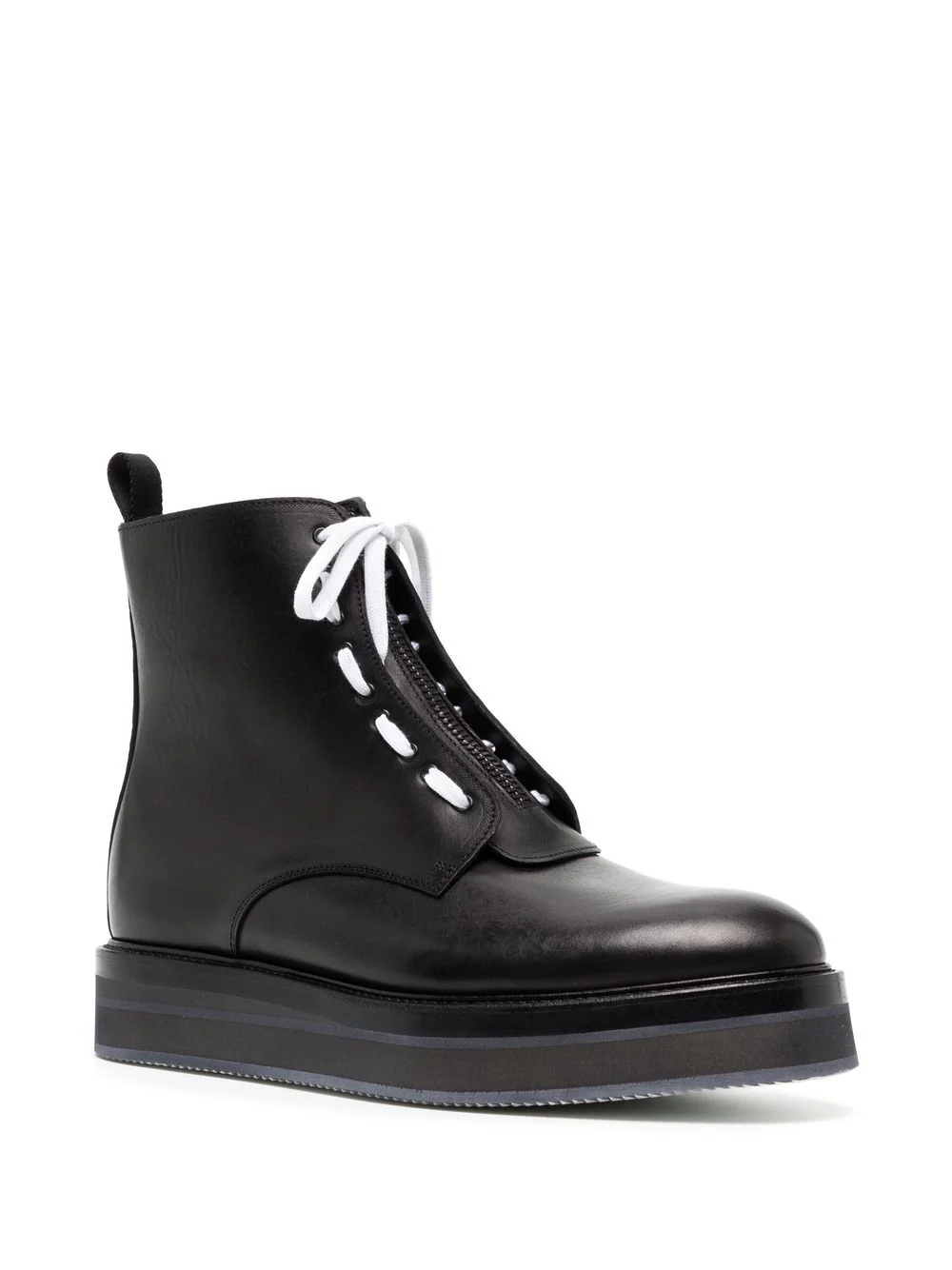 Lace-Up Leather Ankle Boots - Image 4