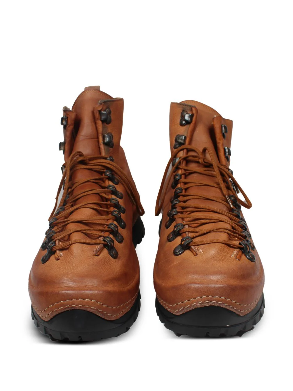 Lace-Up Leather Hiking Boots - Image 2