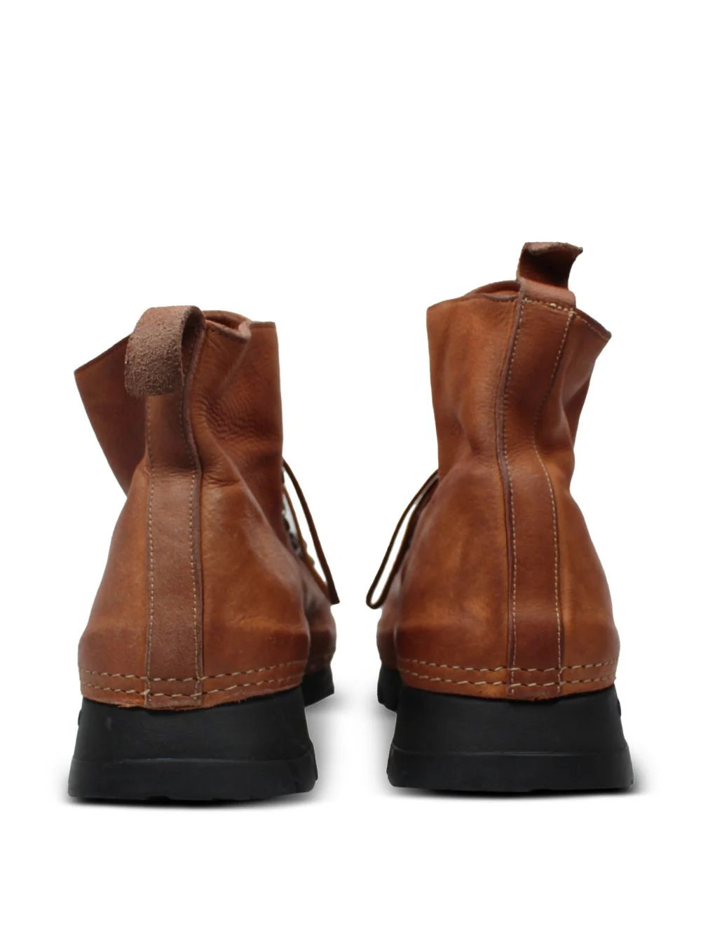 Lace-Up Leather Hiking Boots - Image 3