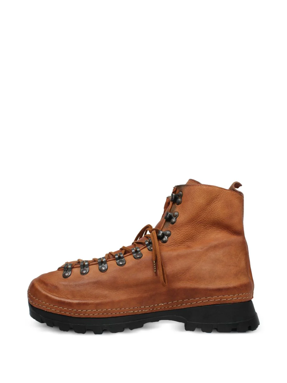 Lace-Up Leather Hiking Boots - Image 4