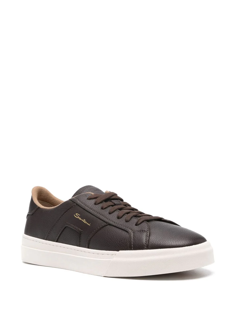 Lace-Up Leather Sneakers - Image 3